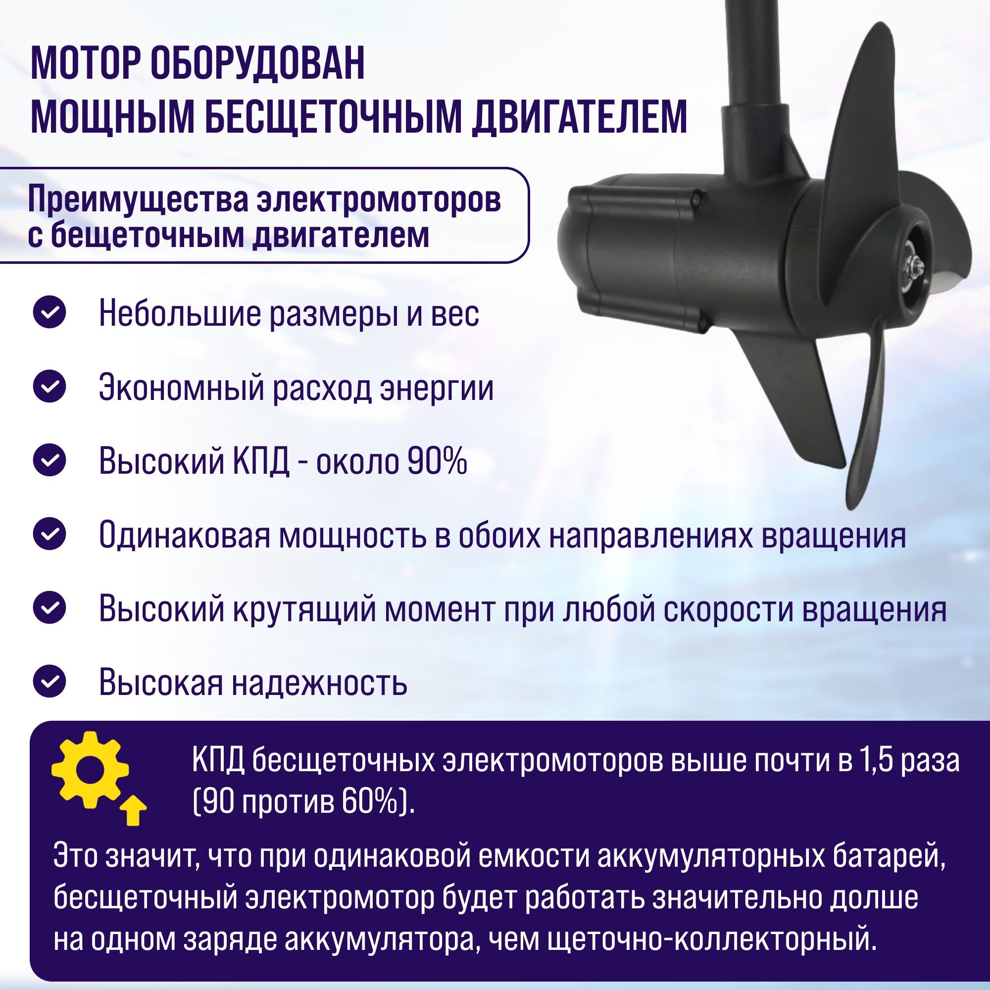 Лодочный электромотор Haswing Protruar 1.0, нога 90 см