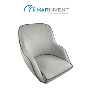 Кресло MARINVENT AD49 c мягкой подушкой, серое с темно-серой окантовкой
