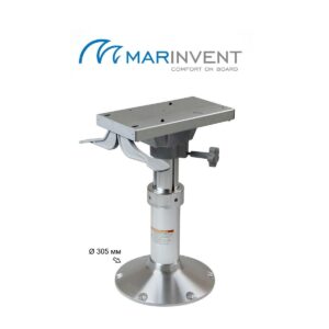 Стойка для сиденья в катер MARINVENT 300-400 мм с газовым амортизатором и широким основанием (d 30см)