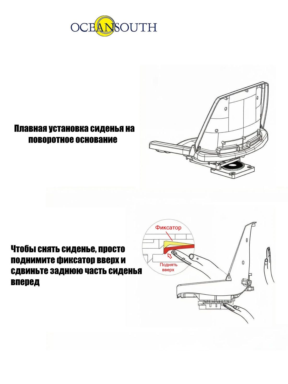 Быстросъемная поворотная платформа OceanSouth MA 765-1
