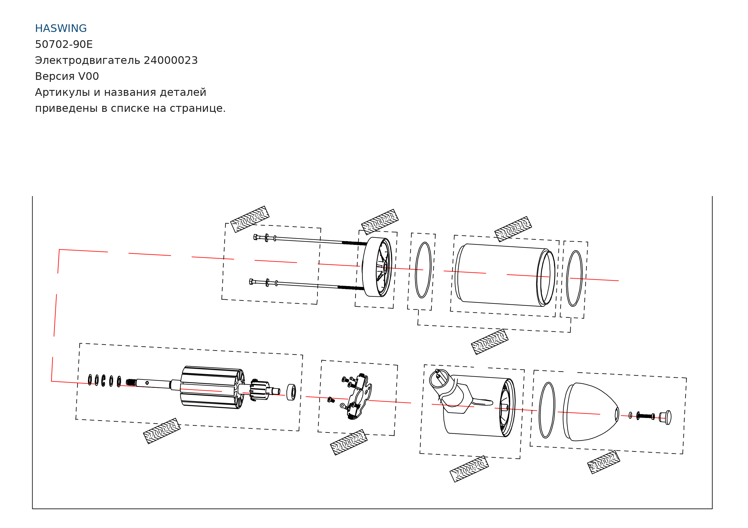 Haswing 50702-90E — электродвигатель 24000023, V00